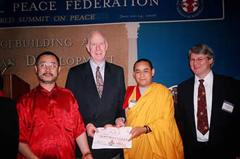 西藏喇嘛参加首尔和平大会