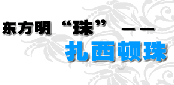 东方明"珠"--扎西顿珠