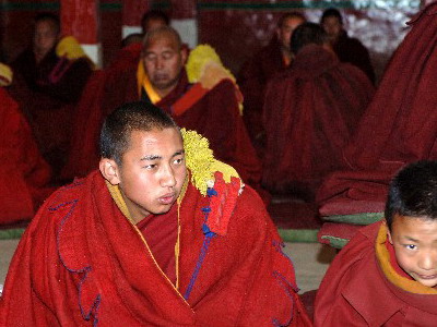 西藏江寺一年一度冬季法会举行