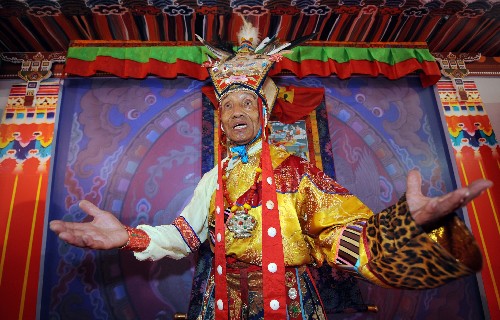 奥林匹克公园展示西藏传统文化