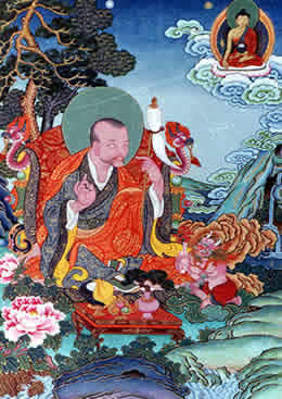 记藏族传统绘画大师丹巴绕旦教授