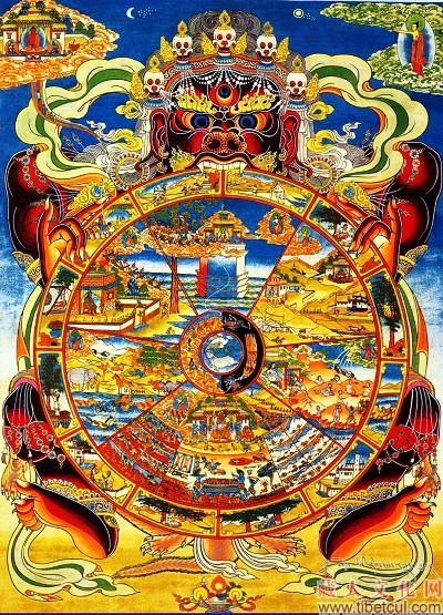 西藏寺院中常见的“生命之轮”图