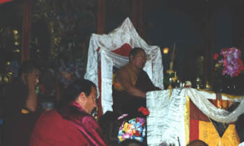 藏传佛教高僧贝诺仁波切在美国传法