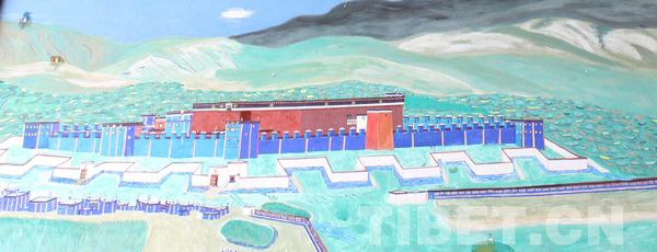 萨迦寺原貌想象图