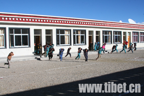 当雄地震灾区小学已经恢复上课