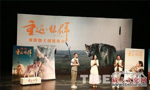 《重返狼群》点映 讲述幼狼回归自然的真事