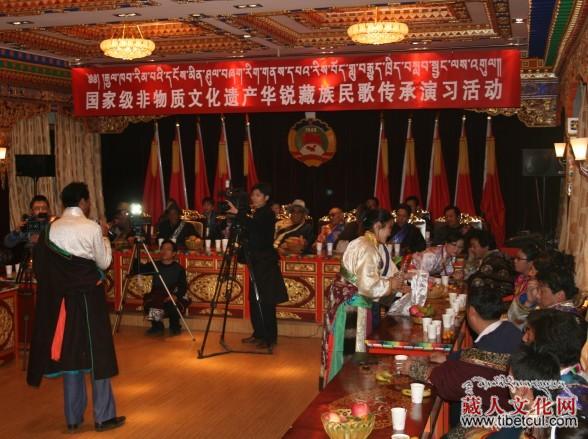 天祝藏族自治县举办华锐藏族民歌的传承演习活动