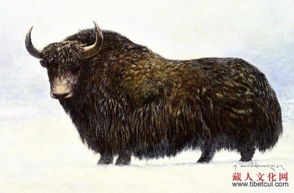 西藏自治区举办牦牛题材绘画展 展出作品50余幅