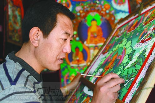 勉萨唐卡 相约世博