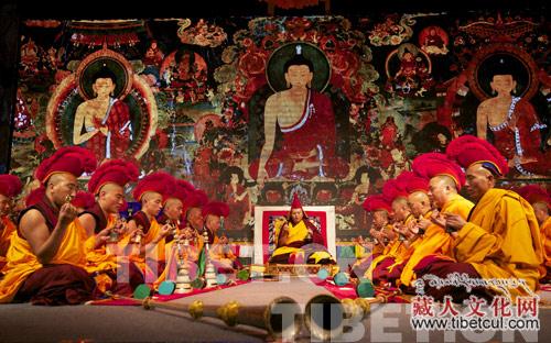 国家级非物质文化遗产觉囊梵音古乐近日在武汉展示