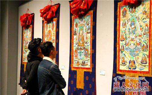 青海甘肃四川三省88幅精美唐卡在西宁展出