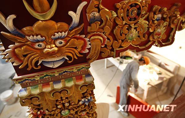 世博西藏馆雏形初现