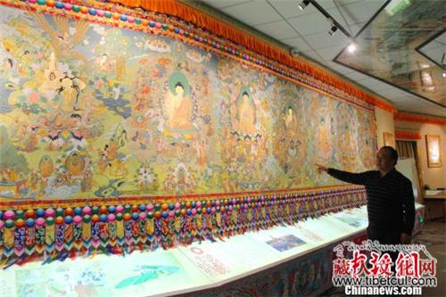 传承民族文化  藏族唐卡画师兰州免费授艺