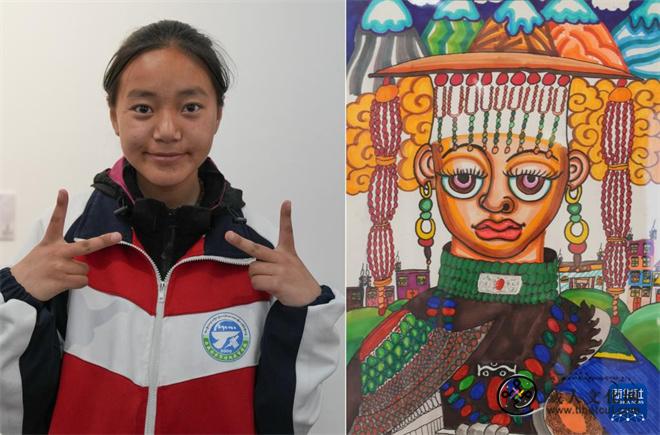 西藏首届特殊教育学校学生美术作品展开展2.jpg
