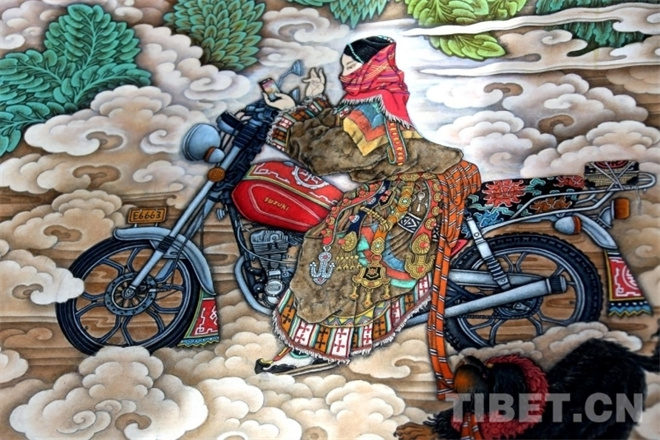 大型唐卡壁画《高原明珠》顺利通过验收并交付西藏博物馆4.jpg
