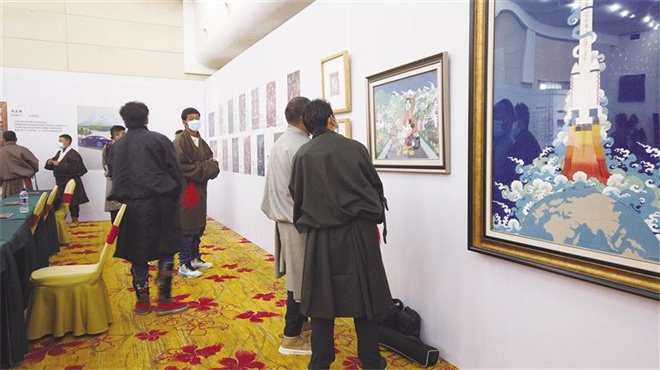  西藏新唐卡主题艺术展在拉萨市隆重举办
