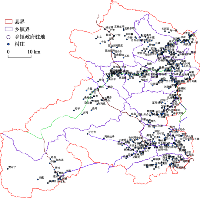 藏族村落地名的空间格局、生成机制与保护策略