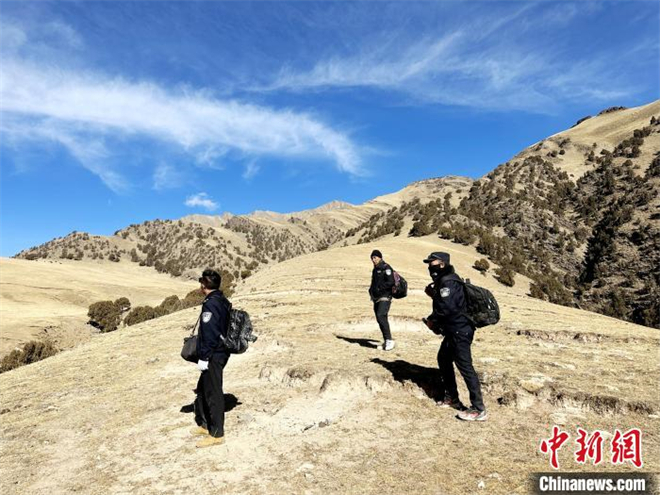 青海三江源：“生态卫士”雪地长途跋涉巡护生态