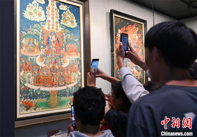 2023西藏唐卡艺术文化展开展 160余幅唐卡亮相