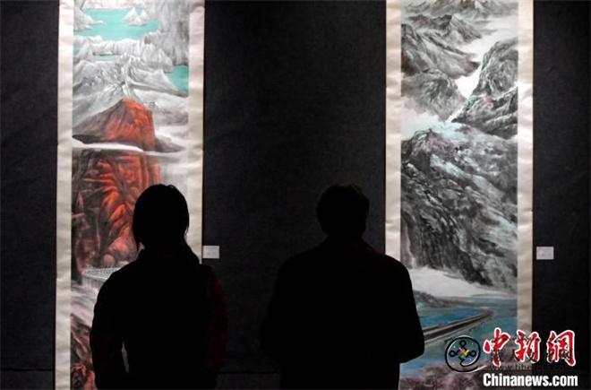 建构“西藏意象” 首个西藏山水国画展举行