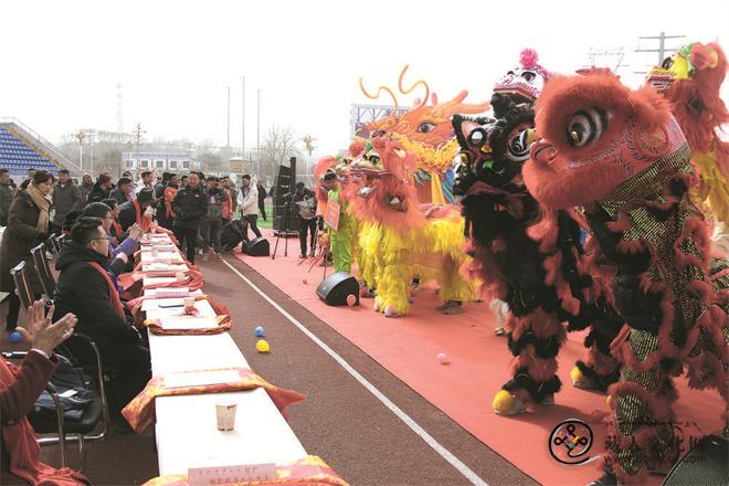 龙腾狮跃 青海省贵德县第三届舞龙舞狮大会开幕