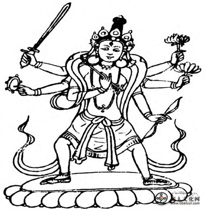 论西藏所藏《五字成就法》中的文殊形象与艺术特征7.jpg