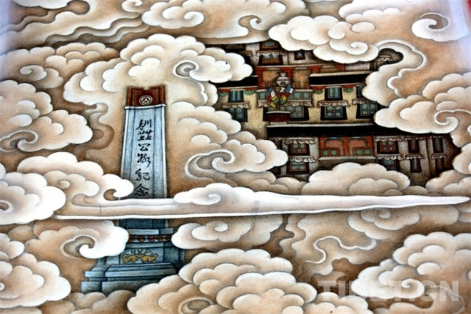 大型唐卡壁画《高原明珠》顺利通过验收并交付西藏博物馆5.jpg