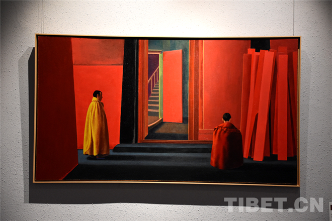 “藏境极界•史万杰油画作品展”在西藏拉萨展出5.jpg