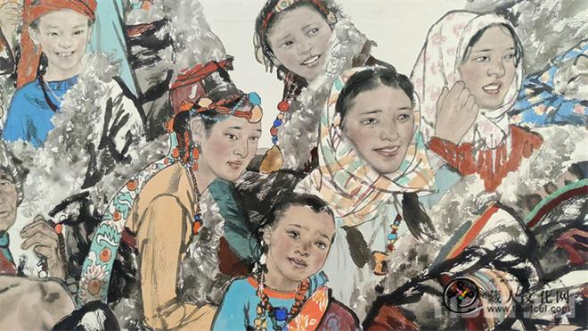 王万成现实主义藏族人物水墨画在中国美术馆展出7.jpg