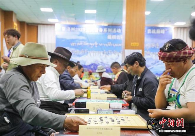 青海省果洛州：百余名棋手参与传统藏棋比赛9.jpg