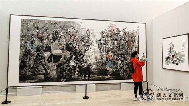 王万成现实主义藏族人物水墨画在中国美术馆展出5.jpg