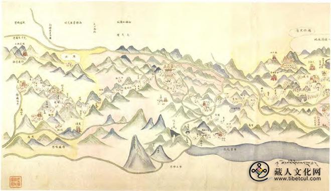 北大藏清末彩绘舆图《西藏全图》3.jpg