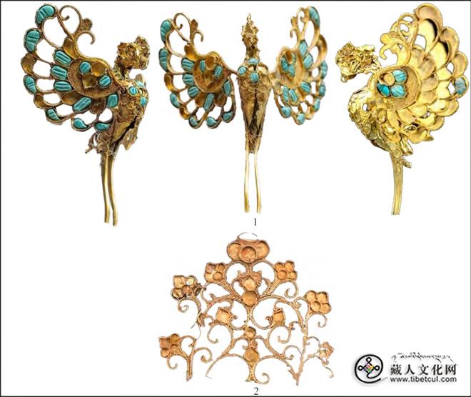 青海藏文化博物院藏立凤金头饰考4.jpg