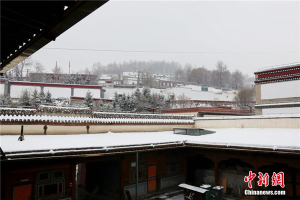 青海塔尔寺“朝佛季”：瑞雪点缀藏传佛教圣地6.jpg