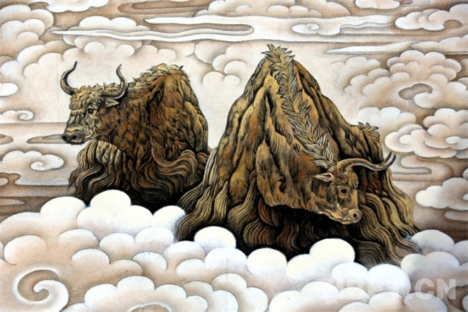 大型唐卡壁画《高原明珠》顺利通过验收并交付西藏博物馆6.jpg