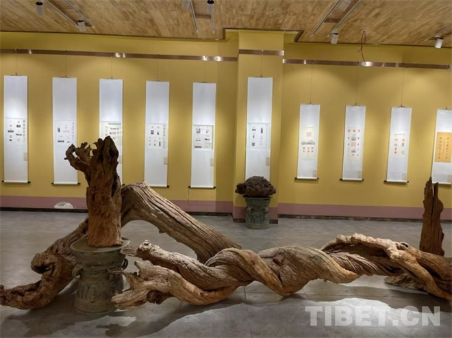 “闽藏情深”篆刻艺术作品展在鲁朗国际旅游小镇开展2.jpg