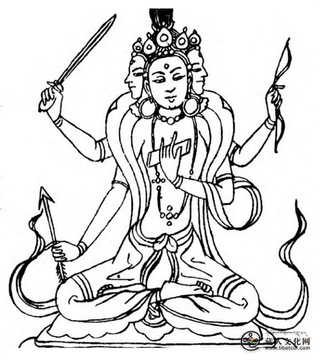 论西藏所藏《五字成就法》中的文殊形象与艺术特征.jpg